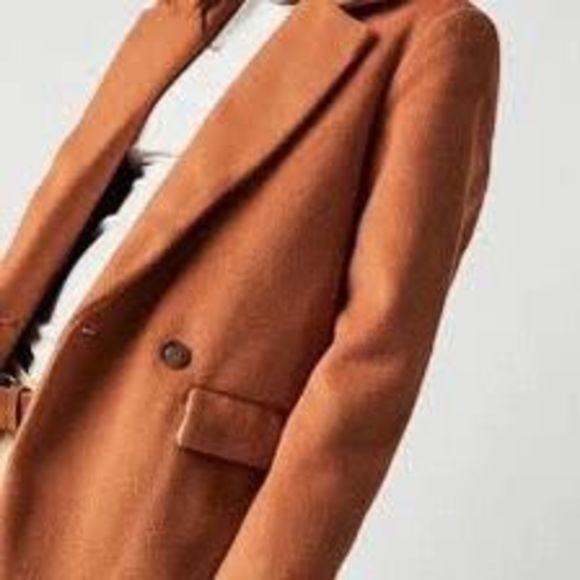 Free People Terra Cotta Tan Mari Solid Blazer - Picture 2 of 9